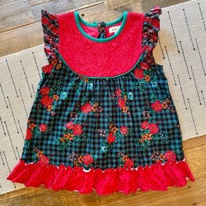 Matilda Jane Clothing - 10 Boughs of Holly Tunic - Size 6